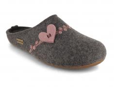 Pantofole da donna in feltro HAFLINGER Everest Coeur, a