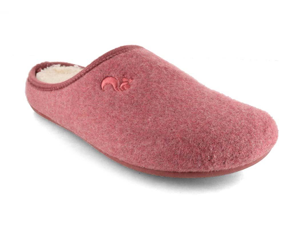 Pantofole da donna Thies Pantofola biologica, bordeaux