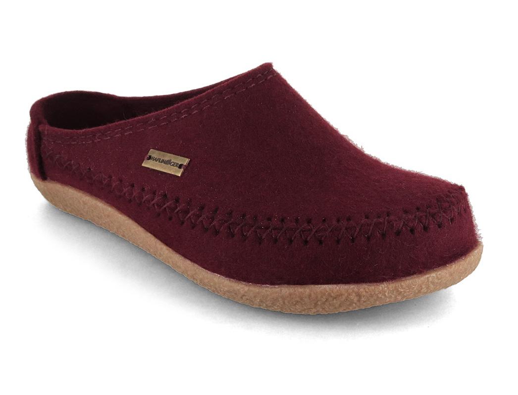 Pantofole da donna in feltro HAFLINGER Blizzard Credo, bordeaux