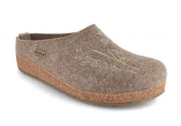 Pantofole da donna in feltro HAFLINGER Grizzly Meadow, torba