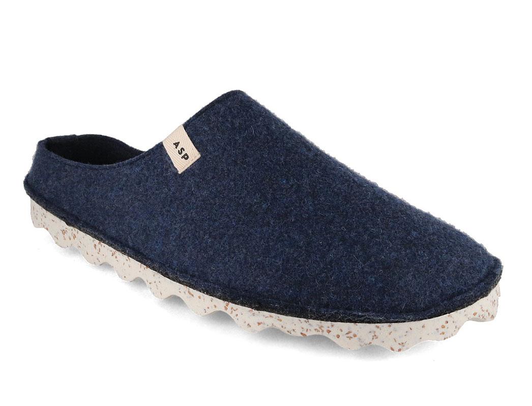 Pantofole in feltro ASPORTUGUESAS Natura, blu