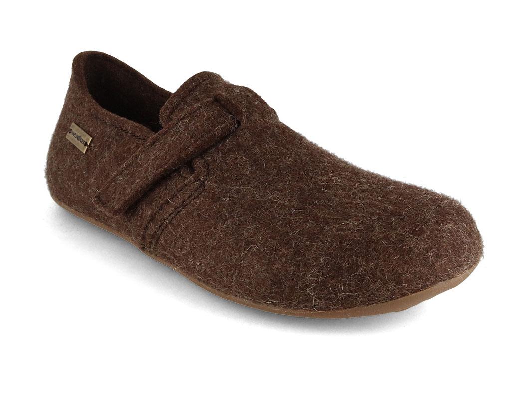 Pantofole in feltro HAFLINGER Everest Focus, color cioccolato
