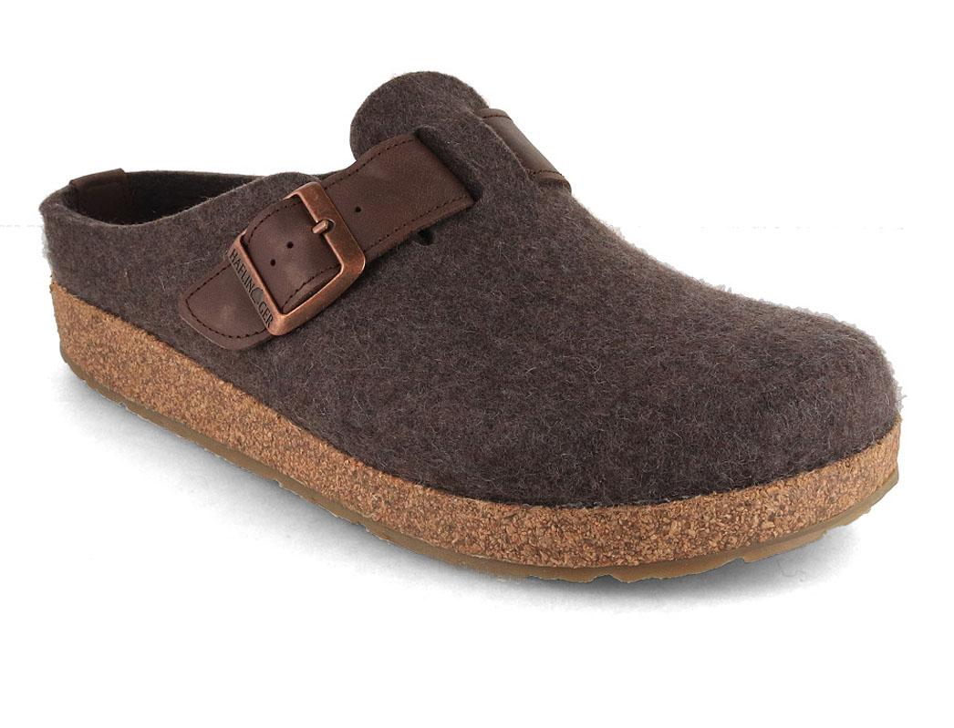 Pantofole in feltro HAFLINGER Grizzly Chicago, marrone screziato