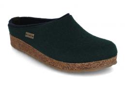 Pantofole in feltro HAFLINGER Grizzly Kris, verde abete
