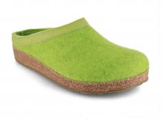 Pantofole in feltro HAFLINGER Grizzly Torben, verde can