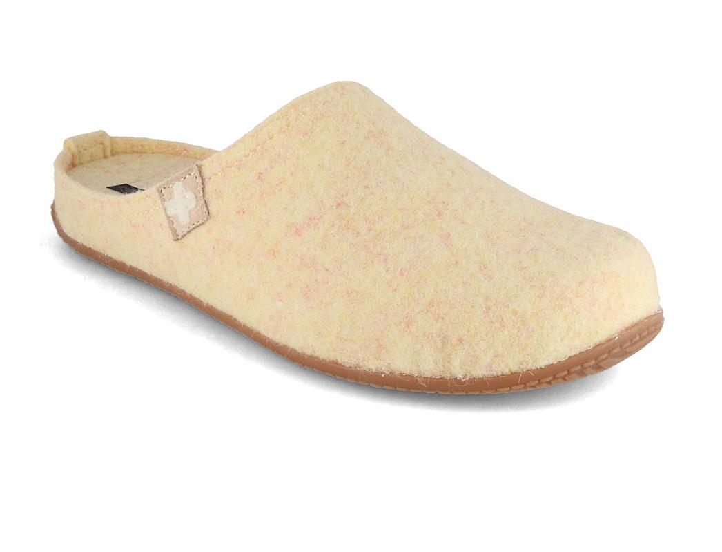 Pantofole in feltro Living Kitzb�hel con croce di vetta, colore: giallo