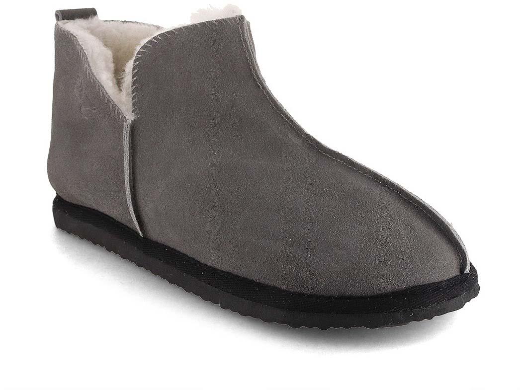Pantofole in pelle di agnello Lammbock� Shearlock, grigio
