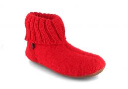 Pantofole per bambini HAFLINGER Everest Karlo, rubino