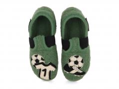 Pantofole per bambini HAFLINGER Everest Team, verde fel