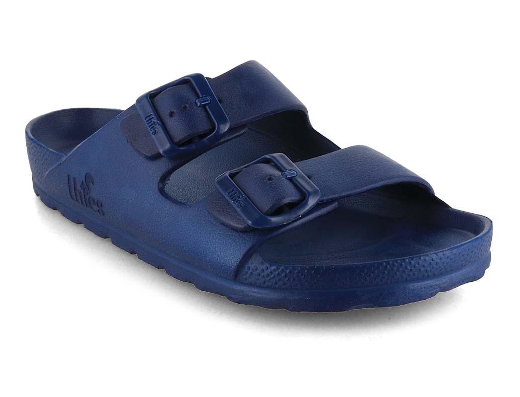 Sandali da bagno vegani Thies Ecofoam, blu notte