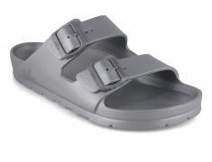 Sandalo da bagno vegano Thies Ecofoam, argento