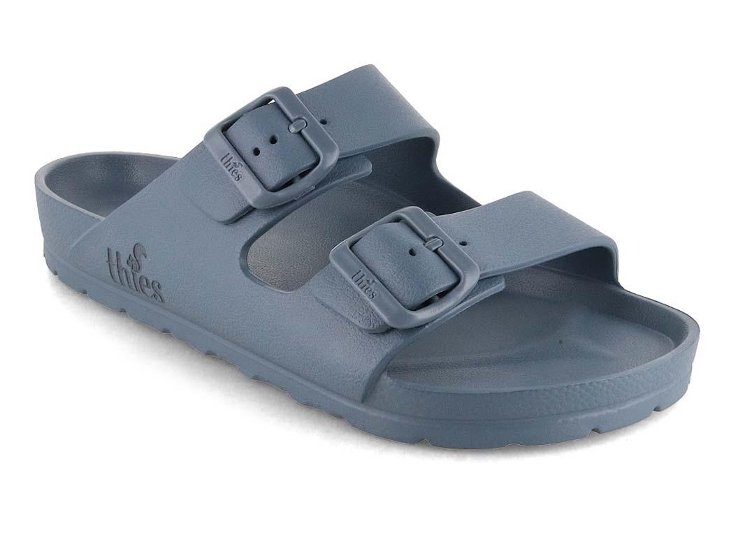 Sandalo da bagno vegano Thies Ecofoam, nebbia