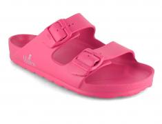 Sandalo da bagno vegano Thies per donna Ecofoam, rosa orchidea