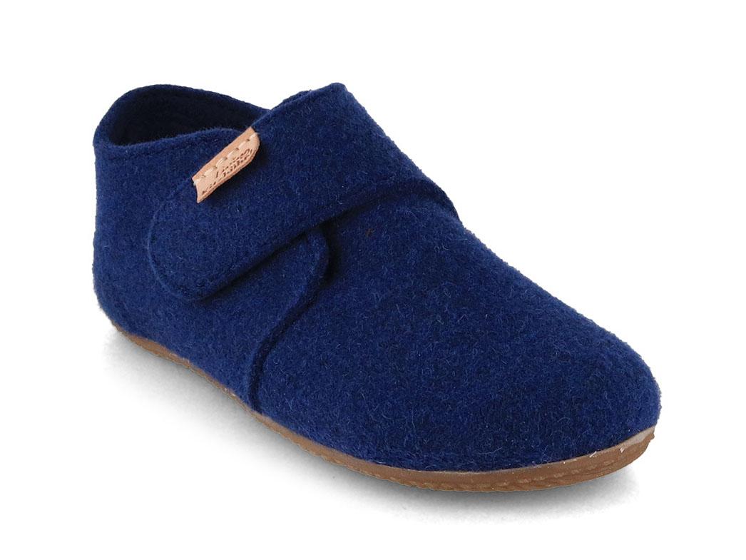Scarpa in feltro con velcro Living Kitzb�hel bambino, zaffiro