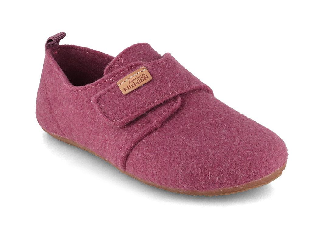 Scarpa in feltro con velcro per bambini Living Kitzb�hel Franzi, iris