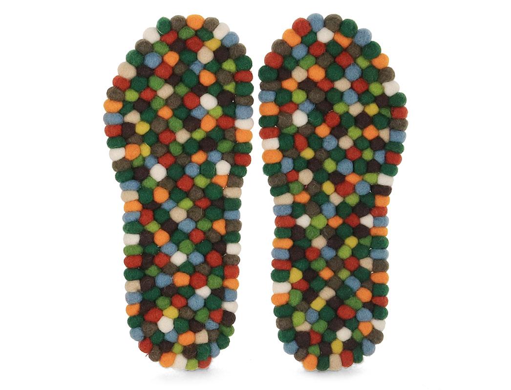 Solette massaggianti WoolFit� per i piedi FeelGood, terreno boschivo
