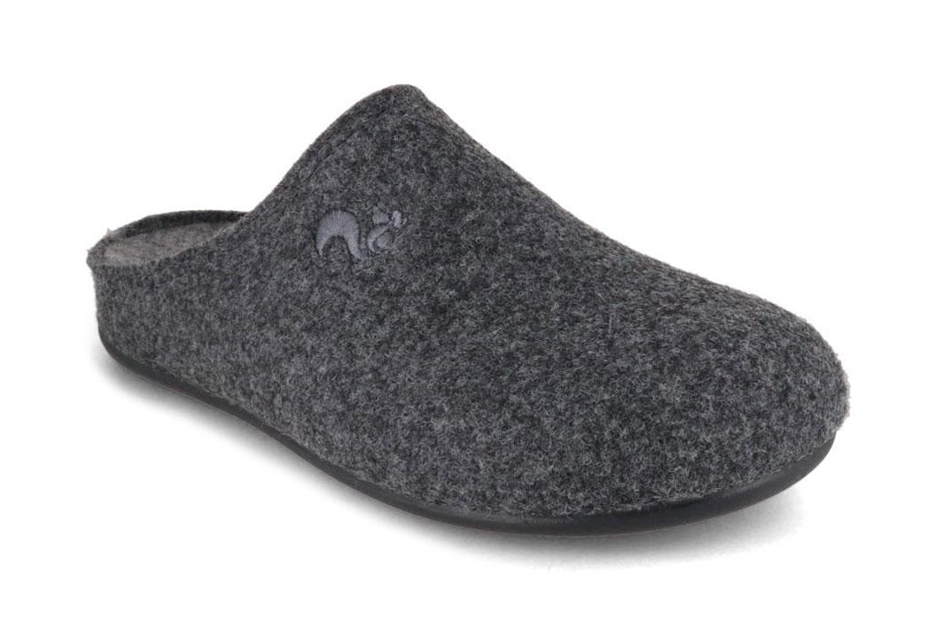 Thies� Pantofole in feltro per solette interne, roccia-cenere