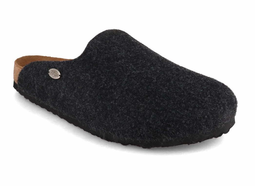 Tuffeln� Pantofole in feltro �Famos�, Grigio