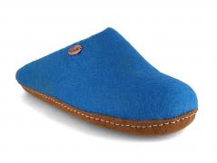 Pantofola in feltro WoolFit� unisex Tibet, blu taglia 35-50