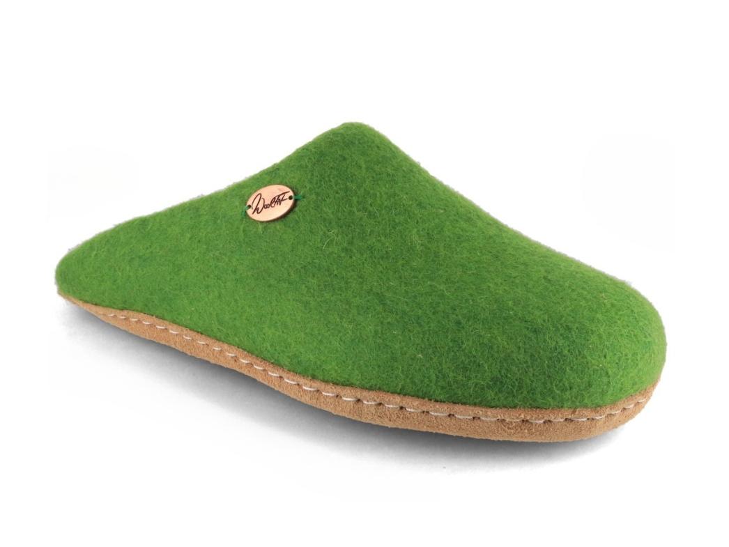 WoolFit� Pantofole Tibet in Feltro, verde erba