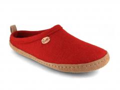 WoolFit� Tundra, pantofola in lana rossa e leggera