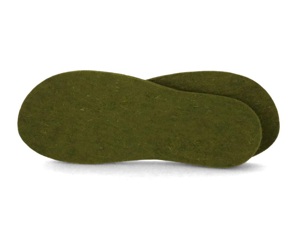 WoolFit� Solette 5mm di spessore, Verde Prato