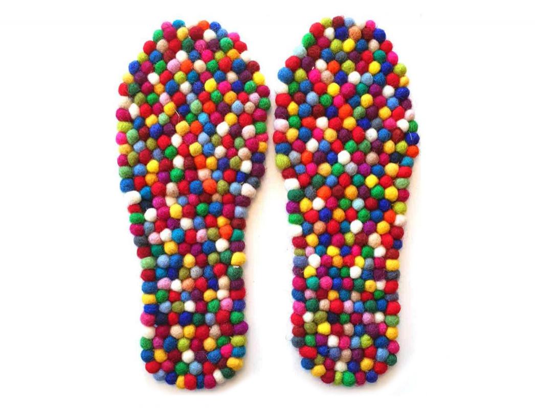 WoolFit� Solette massaggiatrici FeelGood Footbed, Multicolore