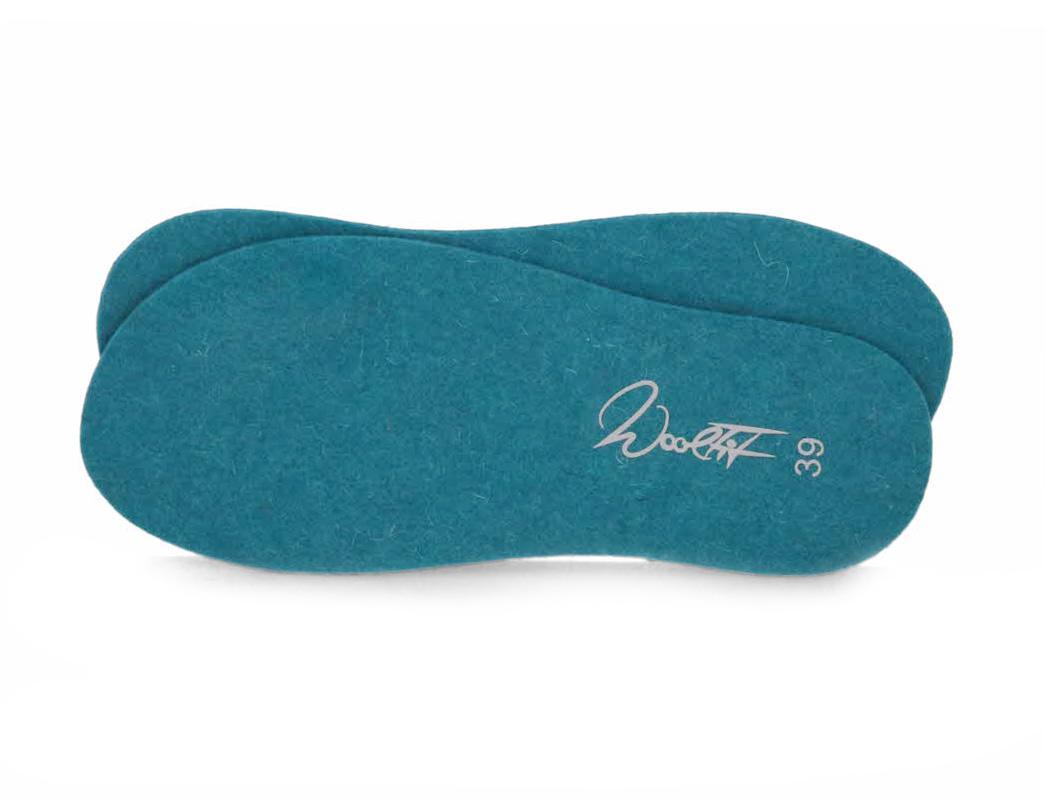 WoolFit� Solette sottili in feltro 3mm, Turchese
