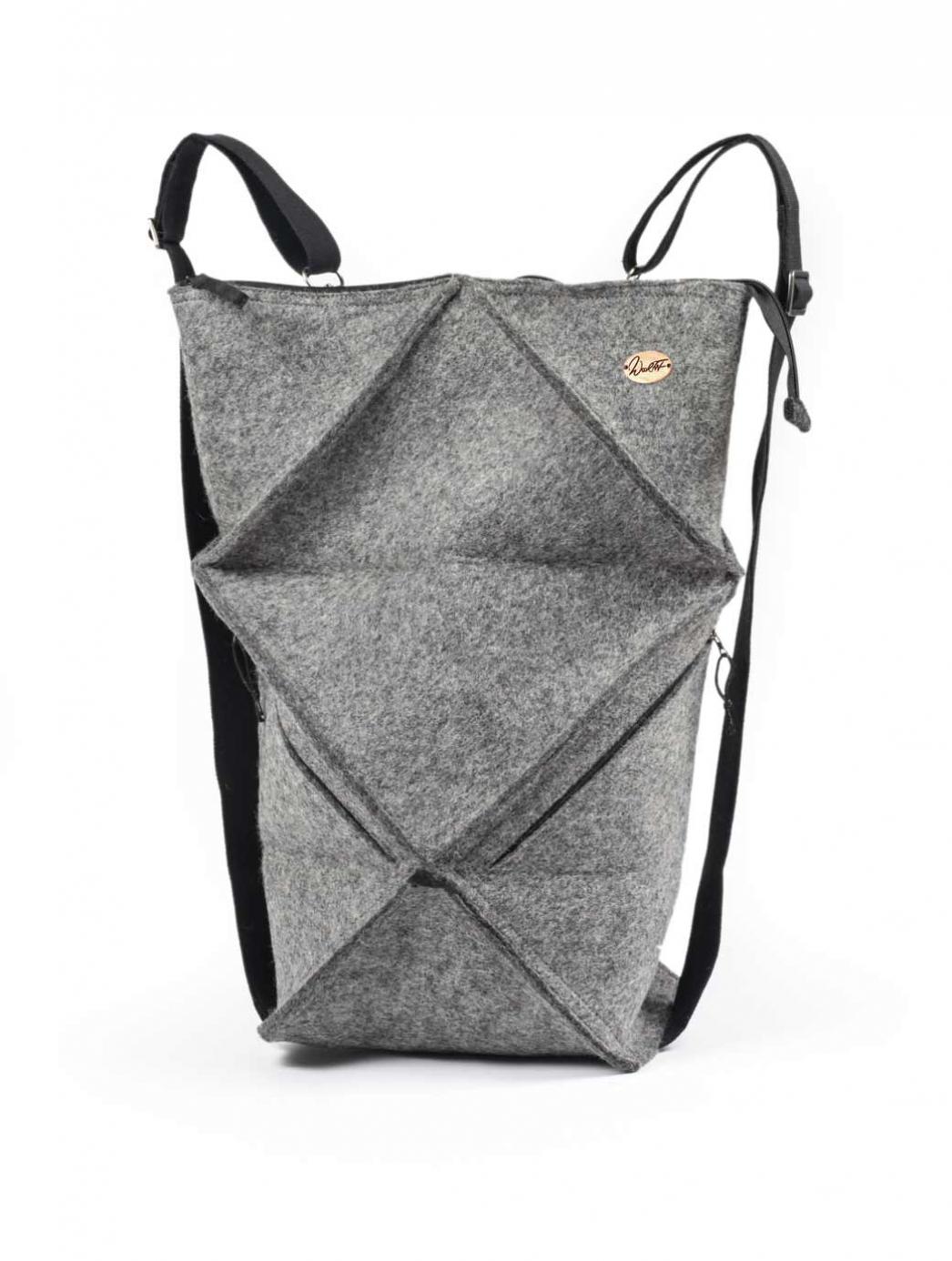 WoolFit� Zaino Origami, grigio chiaro