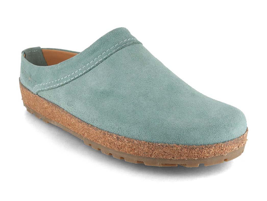 Zoccoli HAFLINGER da donna in pelle Bio Malm�, menta
